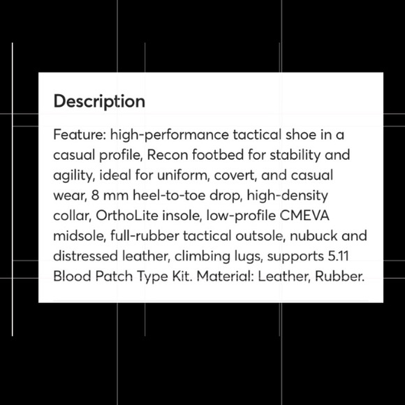 LEATHER 5.11 Tactical Pursuits Field Ops Slip Ons Size 7 Like New - Picture 7 of 10